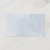 Carte De Visite Boîtier RSVP Floral 16 bleu doux (Dos)