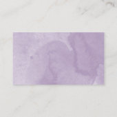 Carte De Visite Boîtier RSVP Floral Sweet 16 violet (Dos)