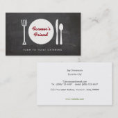 Carte De Visite Boîtier rustique à table (Devant / Derrière)