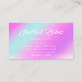 Carte De Visite Boîtier SPA Holographique Logo Massage Personnalis (Dos)