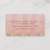 Carte De Visite Bokee de parties scintillant moderne et profession (Dos)