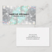 Carte De Visite Bokeh Cheveux et maquillage (Devant / Derrière)