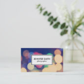 Carte De Visite Bokeh | Coloré II (Debout devant)