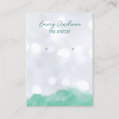 Carte De Visite Bokeh Designer Bijoux Écran Porte-oreilles (Devant)