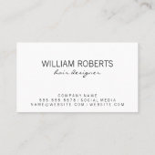 Carte De Visite Bokeh Elegant Salon Shears Spray Bottle (Dos)