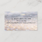 Carte De Visite Bokeh Élégant, Silhouete Face (Dos)