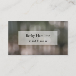 Carte De Visite Bokeh en photo de Feuilles & Picket Fence