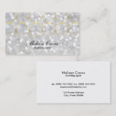 Carte De Visite Bokeh et les anneaux (Devant / Derrière)