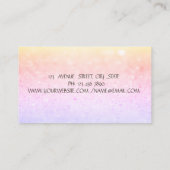 Carte De Visite Bokeh Gold Stripe, Modification de la machine à co (Dos)