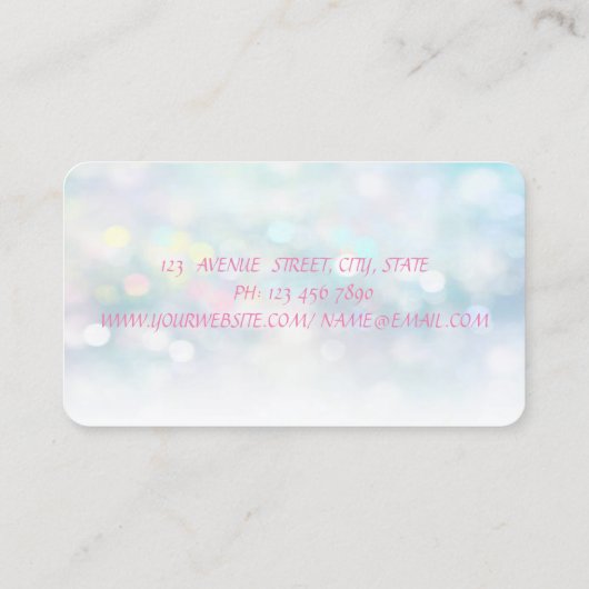 Carte De Visite Bokeh, Lipsticks, Bokeh, Design Moderne (Dos)