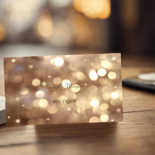 Carte De Visite Bokeh Moderne Élégant et Sophistiqué