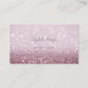 Carte De Visite Bokeh Pailleté Moderne Élégant Professionnel