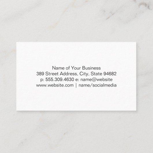 Carte De Visite Bokeh Parties scintillant Glamour (Dos)