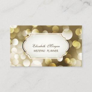Carte De Visite Bokeh Professionnel Moderne Glamour