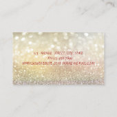 Carte De Visite  Bokeh Rolling Pin Whisk Winter Flowers Bakery (Dos)