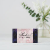 Carte De Visite Bokeh rose | Palmiers (Debout devant)