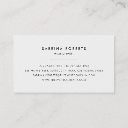 Carte De Visite Bokeh rose vif (Dos)