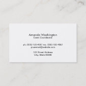 Carte De Visite Bokeh Rouge (Dos)