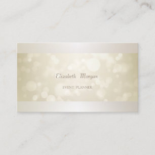 Carte De Visite Bokeh Simple Moderne Professionnel Élégant