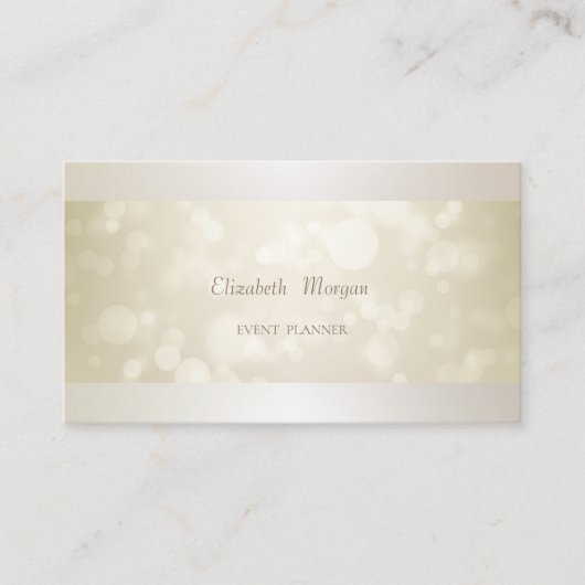 Carte De Visite Bokeh Simple Moderne Professionnel Élégant (Devant)