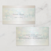 Carte De Visite Bokeh Simple Moderne Professionnel Élégant (Devant / Derrière)