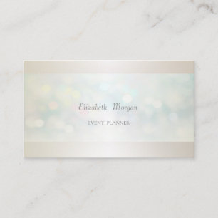 Carte De Visite Bokeh Simple Moderne Professionnel Élégant