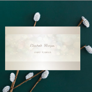 Carte De Visite Bokeh Simple Moderne Professionnel Élégant