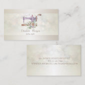 Carte De Visite Bokeh Simple Moderne Professionnel Élégant (Devant / Derrière)