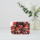 Carte De Visite bol de cerises (Debout devant)