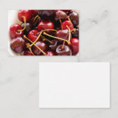 Carte De Visite bol de cerises (Devant / Derrière)