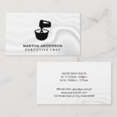 Carte De Visite Bol de mélange | Arrière - plan soyeux (Devant / Derrière)