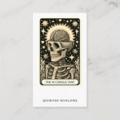 Carte De Visite Bold AI Consultant Tarot Card Business Card (Devant)