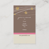 CARTE DE VISITE bold clair crème mocha rose (Dos)