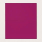 Carte De Visite Bold Color Block Wedding Invite – Magenta (Extérieur déplié)