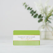 Carte De Visite BOLD moderne design peigne design or citron vert (Debout devant)