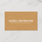 Carte De Visite Bold Molded Construction Business QR Code (Devant)
