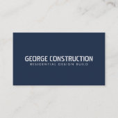Carte De Visite Bold Molded Construction Business QR Code (Devant)
