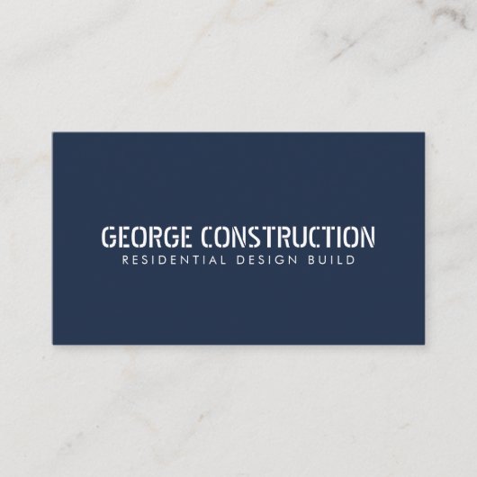 Carte De Visite Bold Molded Construction Business QR Code (Devant)