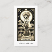 Carte De Visite Bold Nail Tech Tarot Card Business Card (Devant)