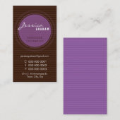 CARTE DE VISITE BOLD :: rayonner 7P (Devant / Derrière)