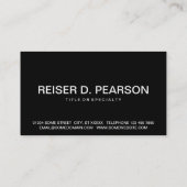 Carte De Visite bold REALTOR (personnalisable en couleur) (Dos)