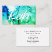 Carte De Visite *~* Bold Reiki Praticien Médecin Maître de l'énerg (Devant / Derrière)