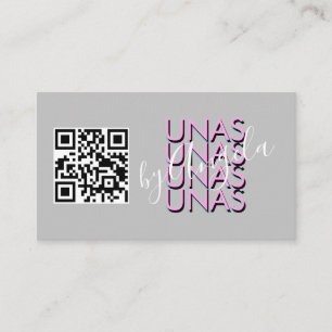 Carte de visite Bold Repeat Cils Salon Ongles Un
