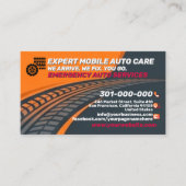 Carte De Visite Bold Roadside Assistance & Mob Custom Logo QR Cod (Devant)