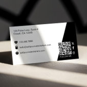 Carte De Visite Bold Strong Modern Personal Trainer Fitness Photo