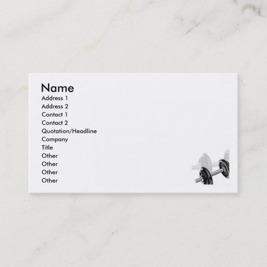 Carte De Visite Bombages (Devant)