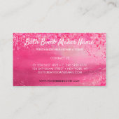 Carte De Visite Bombe de bain rose (Dos)