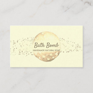 Carte De Visite Bombe de bain savon naturel Spa Or