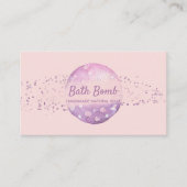 Carte De Visite Bombe de bain Spa de savon naturel rose (Devant)