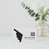 Carte De Visite Bombe moderne B-2 noir et blanc (Debout devant)